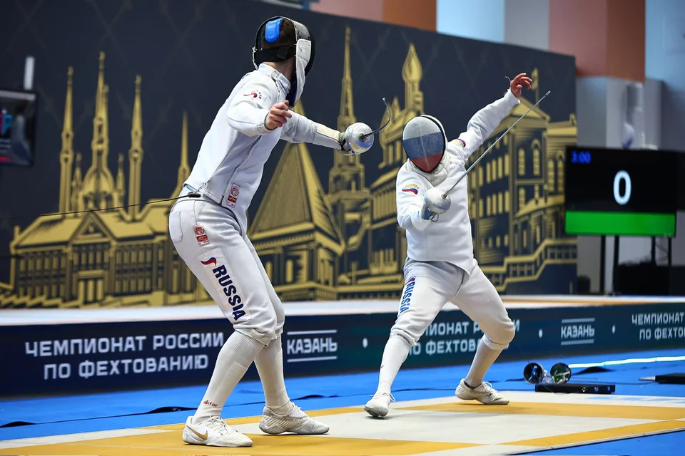 Поединок на чемпионате России в Казани
