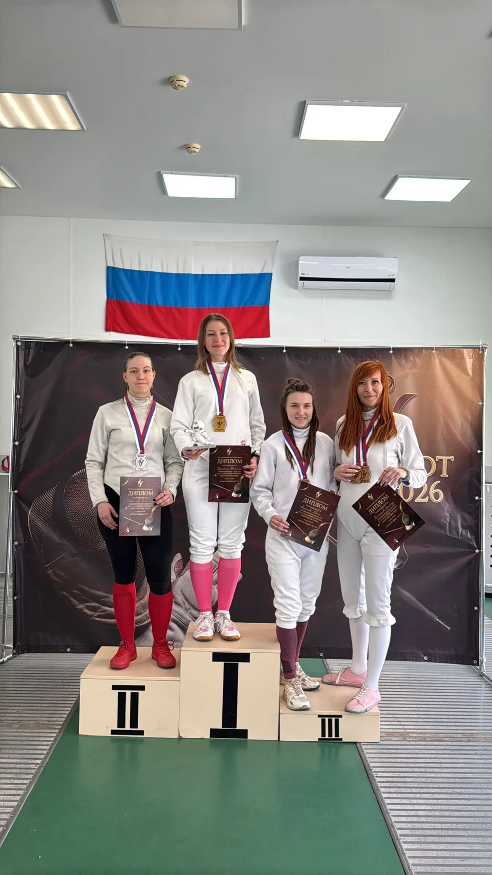 Фехтовальщик во время второго этапа серии